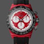 Men's Rolex Daytona-DIW x Kakha Kaladze, Customised Oyster, Red Quartz, Carbon Fiber, 40mm, Red and White