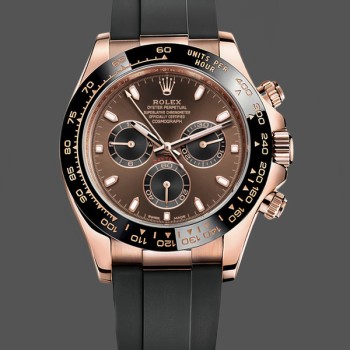Men's Rolex Daytona-116515, Everose Rubber, Chocolate Dial Chocolate