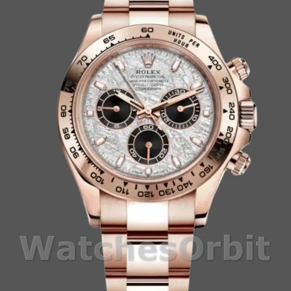 Mens Rolex Daytona-m116505, 40mm, Everose Gold, Meteorite Grey Dial, Men’s Meteorite Grey Replica Watch Image