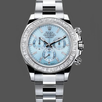 Men's Rolex Daytona-116576TBR, Platinum, Ice Blue Dial, Ice Blue Dial