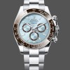 Mens Rolex Platinum Cosmograph Daytona-126506 0002, Ice Blue, Diamond Baguette Dial, Ice Blue Diamond Baguette Replica Watch Image