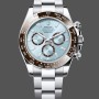 Men's Rolex Platinum Cosmograph Daytona-126506 0002, Ice Blue, Diamond Baguette Dial, Ice Blue Diamond Baguette
