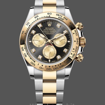 Men's Rolex Daytona-126503 0002, Two-Tone, Black Diamond, Black