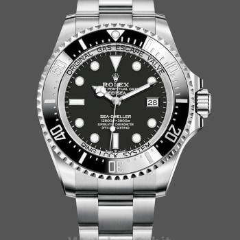 Men's Rolex Deepsea 44mm Men's-126660-Black Dial-Oyster Steel Black