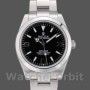 Men's Rolex Explorer 39mm Men's-42002-Stainless Steel-Black Dial Black