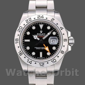 Men's Rolex Explorer 40mm Men's-REP016820-Stainless Steel-Black Dial Black