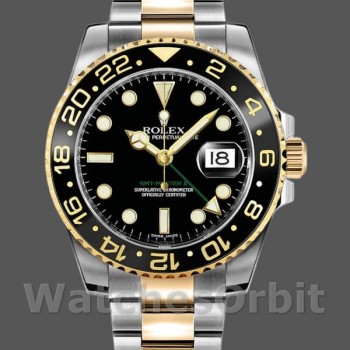 Men's Rolex GMT-Master II 40mm Men's-116713LN-Stainless Steel-Black Dial Black