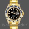 Unisex's Rolex GMT-Master II 40mm Men's-116758-Diamond-Black Dial Black