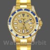 Mens Rolex GMT‑Master II-116758, 40mm, Yellow Gold, Pave Dial, Men’s Pave Replica Watch Image