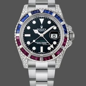 Men's Rolex GMT‑Master II-116759SA, 40mm, Black Dial, Men’s Black
