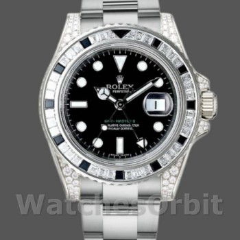 Unisex's Rolex GMT-Master II 40mm Men's-116759SANR-Black Dial Black