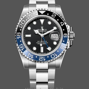 Men's Rolex GMT‑Master II-126710BLNR 0003, 40mm, Stainless Steel, Black Dial, Men’s Black