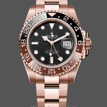 Men's Rolex GMT-Master II 40mm Men's-126715CHNR-Black Dial-Everose Case Black