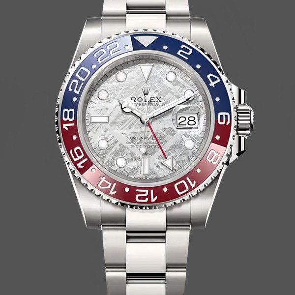 Mens Rolex GMT‑Master II-126719 0002, 40mm, White Gold, Meteorite Grey Dial, Men’s Meteorite Grey Replica Watch Image