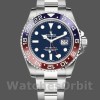 Unisex's Rolex GMT-Master II 40mm Men's-126719BLRO-White Gold-Blue Dial Blue