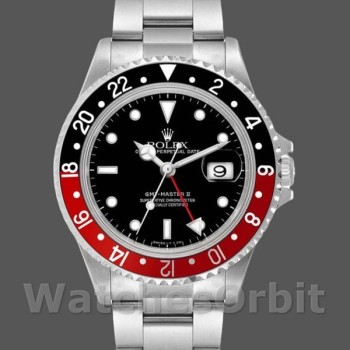 Men's Rolex GMT‑Master II-16710, 40mm, Black Dial, Black Red Coke Bezel, Men’s Black