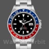 Mens Rolex GMT‑Master II-16710, 40mm, Black Dial, Blue Red Pepsi Bezel, Men’s Black Replica Watch Image
