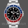 Men's Rolex GMT‑Master II-16710, 40mm, Black Dial, Blue Red Pepsi Bezel, Men’s Black