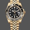 Mens Rolex GMT-Master II 40mm Mens-126718GRNR 0001-Oyster Bracelet-Black Dial Black Replica Image