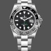 Mens Rolex GMT-Master II Green and Black Bezel M126710GRNR 40MM Automatic Black Replica Watch Image