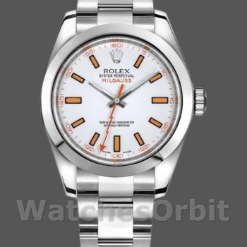 Men's Rolex Milgauss 40mm Men's-116400-Automatic-White Dial White