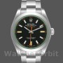 Men's Rolex Milgauss 40mm Men's-116400GV-Stainless Steel-Black Dial Black