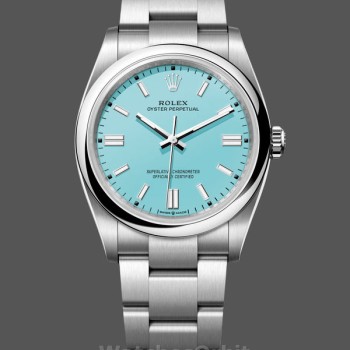 Men's Rolex Oyster Perpetual 41MM Turquoise Dial M124300 0006 Men's Turquoise Dial