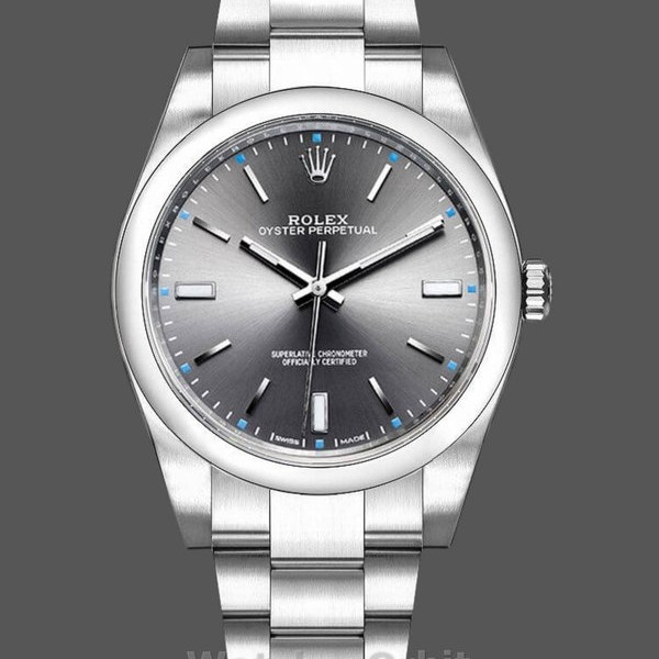 Mens Rolex Oyster Perpetual-114300 0001, 39mm, Grey Replica Watch Image