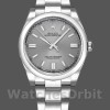 Unisexs Rolex Oyster Perpetual 36mm Unisex-116000-Rhodium Grey Dial Grey Replica Image