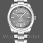 Unisex's Rolex Oyster Perpetual 36mm Unisex-116000-Rhodium Grey Dial Grey
