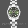 Womens Rolex Oyster Perpetual 26mm Womens-176200-Olive Green Dial-Oyster Bracelet Green Replica Watch Image