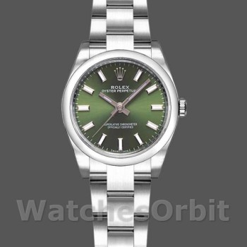 Women's Rolex Oyster Perpetual 26mm Women's-176200-Olive Green Dial-Oyster Bracelet Green
