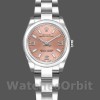 Womens Rolex Oyster Perpetual 26mm Womens-176200-Pink Dial-Domed Bezel Pink Replica Watch Image