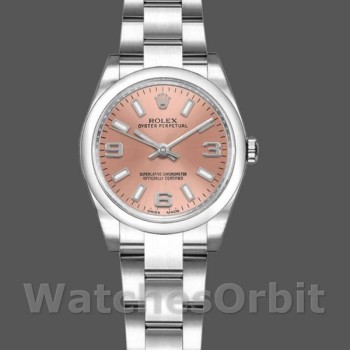 Women's Rolex Oyster Perpetual 26mm Women's-176200-Pink Dial-Domed Bezel Pink