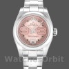 Womens Rolex Oyster Perpetual 26mm Womens-176200-Pink Maxi Arabic Dial Pink Replica Watch Image