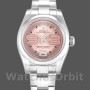 Women's Rolex Oyster Perpetual 26mm Women's-176200-Pink Maxi Arabic Dial Pink