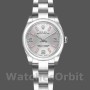 Women's Rolex Oyster Perpetual 26mm Women's-176200-Silver Dial-Pink Luminous Markers Silver