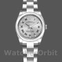 Women's Rolex Oyster Perpetual 26mm Women's-176200-Silver Roman Numeral Dial Silver
