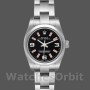 Women's Rolex Oyster Perpetual 26mm Women's-176200-Stainless Steel-Black Dial Black