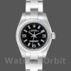 Womens Rolex Oyster Perpetual 26mm Womens-176234-Black Dial-Blue Baton Black Replica Image