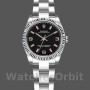 Women's Rolex Oyster Perpetual 26mm Women's-176234-Black Dial-Fluted Bezel Black