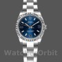 Women's Rolex Oyster Perpetual 26mm Women's-176234-Fluted Bezel-Blue Dial Blue