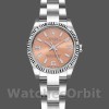 Womens Rolex Oyster Perpetual 26mm Womens-176234-Fluted Bezel-Pink Dial Pink Replica Image