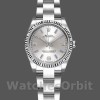 Womens Rolex Oyster Perpetual 26mm Womens-176234-Silver Dial-Blue Baton Silver Replica Image