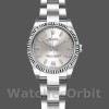 Womens Rolex Oyster Perpetual 26mm Womens-176234-Silver Dial-Pink Baton Silver Replica Watch Image