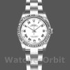 Womens Rolex Oyster Perpetual 26mm Womens-176234-White Roman Dial White Replica Watch Image