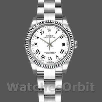 Women's Rolex Oyster Perpetual 26mm Women's-176234-White Roman Dial White
