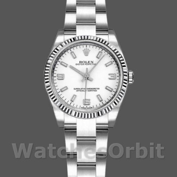 Women's Rolex Oyster Perpetual 26mm Women's-176234-White Roman Dial White