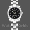 Womens Rolex Oyster Perpetual 31mm Womens-177200-Black Dial-Blue Baton Black Replica Watch Image