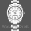 Womens Rolex Oyster Perpetual 31mm Womens-177200-White Arabic Dial-Oyster Bracelet White Replica Image